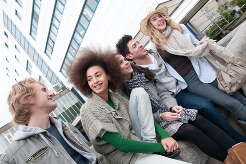 Young People studying at South Wales University